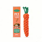 Product image of Cotton Rope Carrot Dog Toy