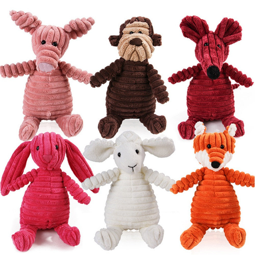 Product image of Squeaky Animal Plush Dog Toy