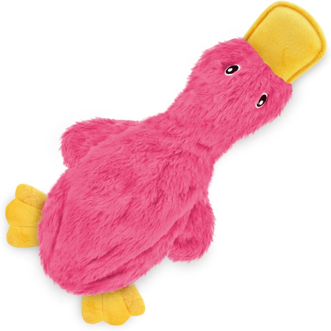 Product image of Pink Duck Plush Toy with Squeak and Crinkle