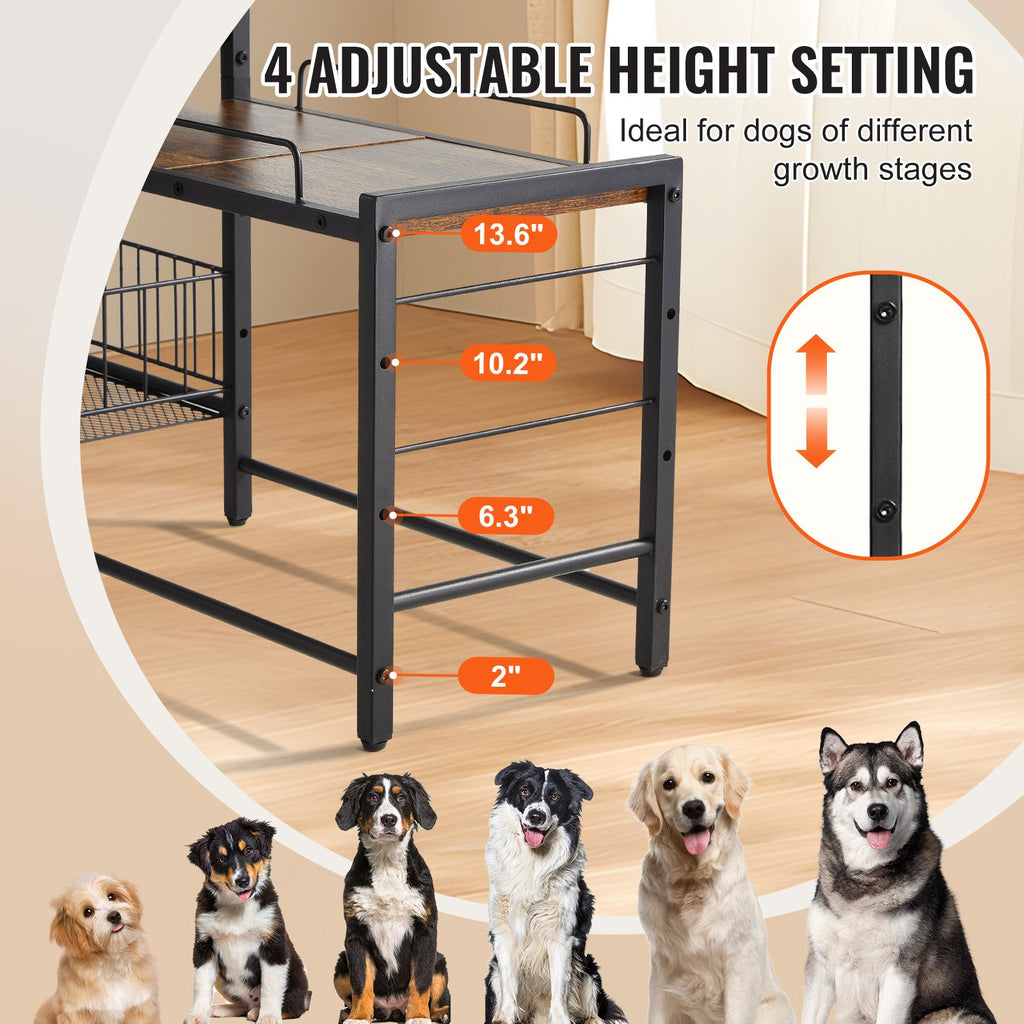 Raised Dog Feeding Station with Storage, product gallery image 2