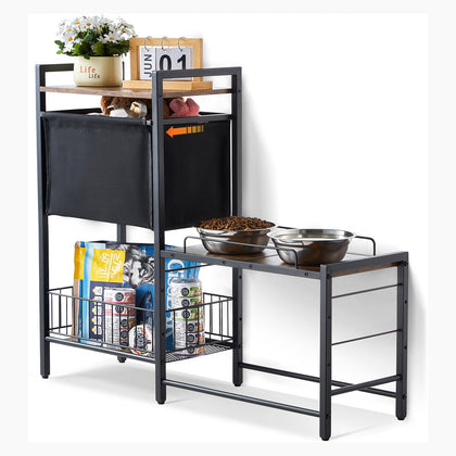 Raised Dog Feeding Station with Storage, product gallery image 4