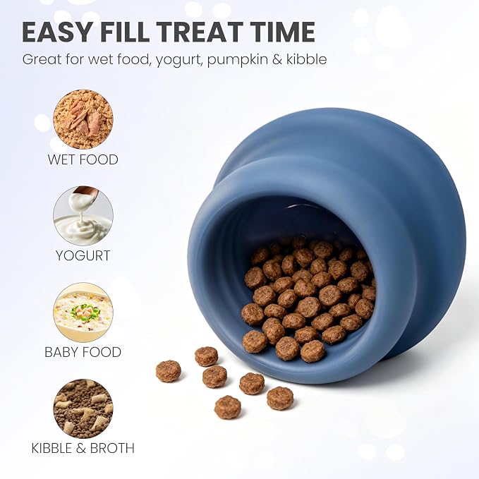 Product image of Freezable Wobble Lick Bowl, Dark Blue
