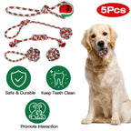 Product image of Christmas Rope Dog Toy Set, 5 Pieces